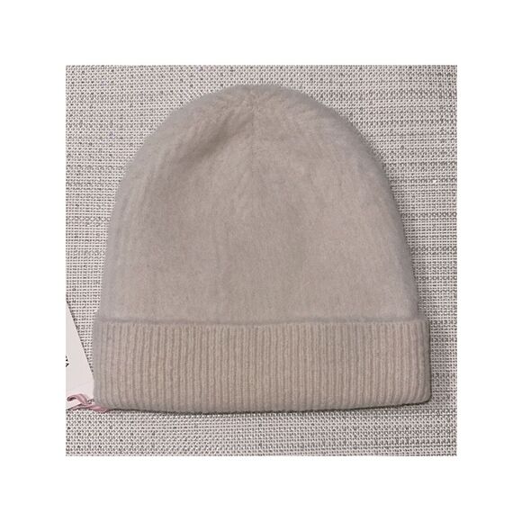 Vineyard Vines OS Ivory Marshmallow Wool Blend Knit Beanie Hat main image 8